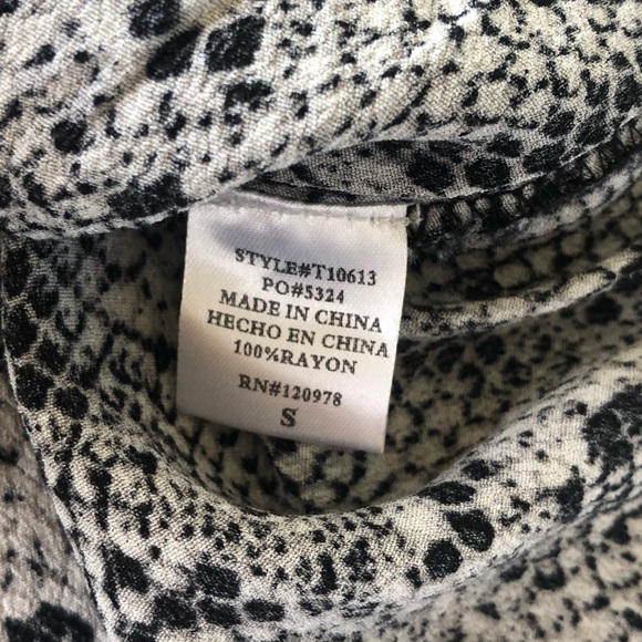 S Python Camisole Cami Snakeskin Animal Print Sm - Picture 5 of 5